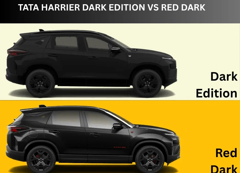 Tata Harrier Dark Edition vs Red Dark