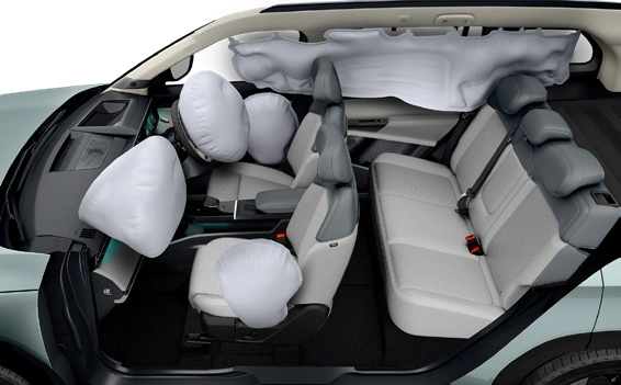 Tata Sierra.ev: Specification, Dimensions, Seating Capacity and Battery Range 13 Air Bags in Tata Sierra.ev